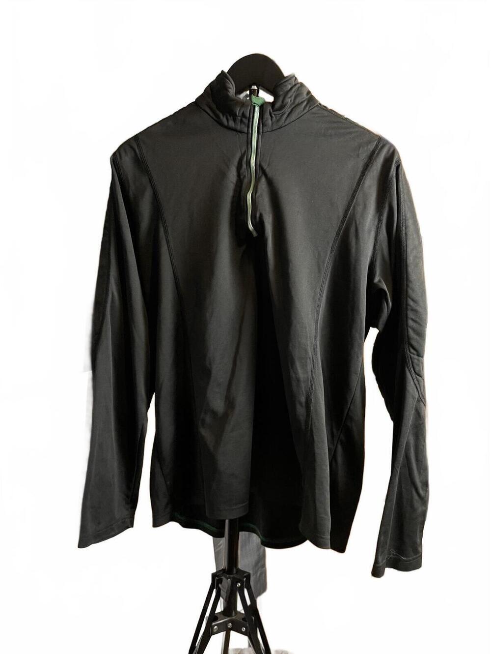 Hugo Boss BOSS Green Silver Function 1/4 Zip Pullover Mens M Black